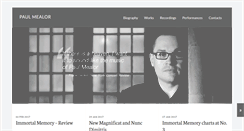 Desktop Screenshot of paulmealor.com